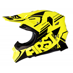 Casque G4 fibre FIRST RACING - Jaune fluo