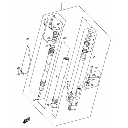 Tube de fourche droite