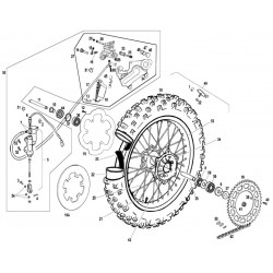 Roue et frein arrière