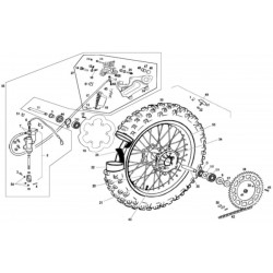 Roue et frein arrière