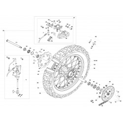 Roue et frein arrière