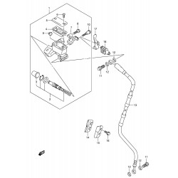 Maître cylindre de frein avant