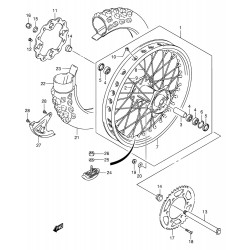 Roue arrière