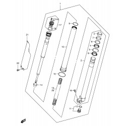 Tube de fourche droit