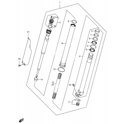 Tube de fourche droit