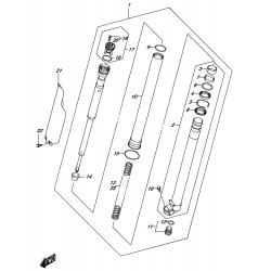 Tube de fourche droit