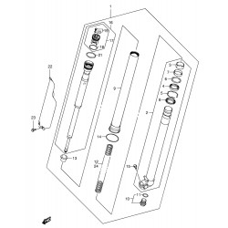 Tube de fourche droit