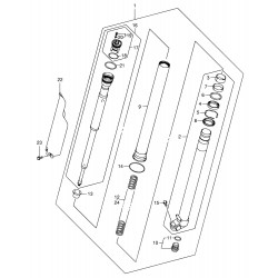 Tube de fourche droit