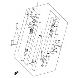 Tube de fourche droit