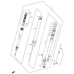 Tube de fourche gauche