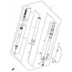 Tube de fourche gauche