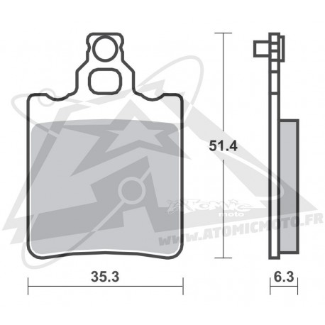 Plaquettes de frein SBS 574SI