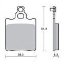 Plaquettes de frein SBS 574SI