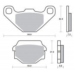 Plaquettes de frein SBS 586SI