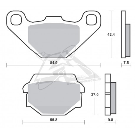 Plaquettes de frein SBS 586SI