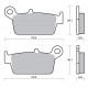 Plaquettes de frein SBS 604CS