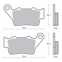 Plaquettes de frein SBS 675CS