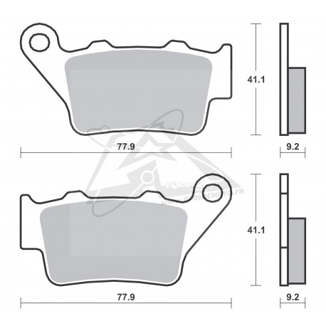 Plaquettes de frein SBS 675CS