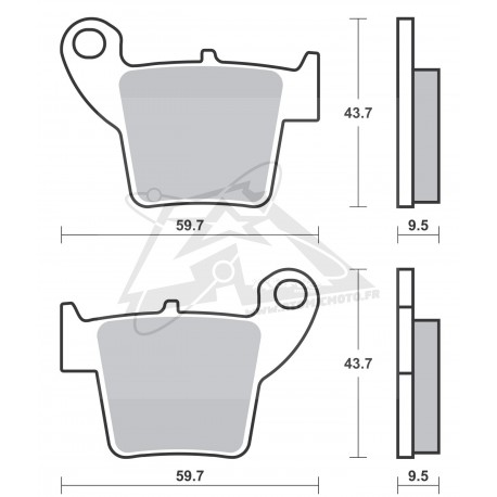 Plaquettes de frein SBS 777SI