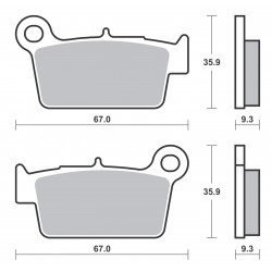 Plaquettes de frein SBS 790CS