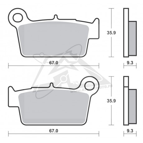 Plaquettes de frein SBS 790CS