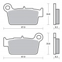 Plaquettes de frein SBS 790CS