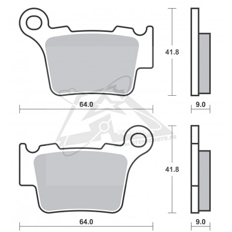 Plaquettes de frein SBS 791CS