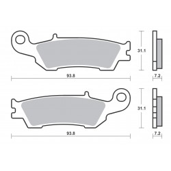 Plaquettes de frein SBS 840SI