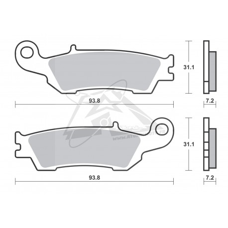 Plaquettes de frein SBS 840SI