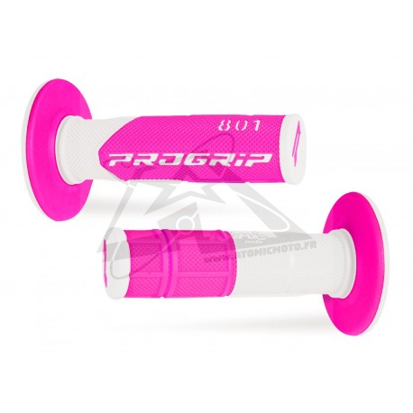 Poignées double densité PROGRIP 801 fluo