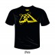 T-shirt coton ATOMIC - Noir / Jaune