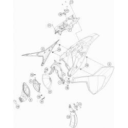 Filtre a air et boîte a air HUSQVARNA 85 TC 17/14 - 19/16 2018/2019