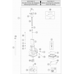 Carburateur HUSQVARNA 125/250 TC 2018-2020 125 TX 2018-2019