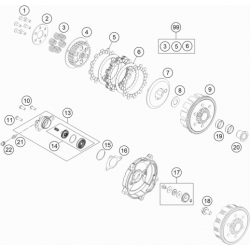 Embrayage HUSQVARNA 65 TC 2018-2020 