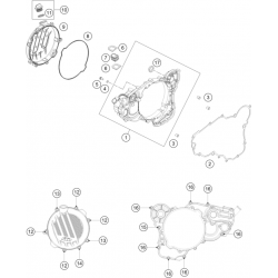 Carter d'embrayage HUSQVARNA 250/300 TEi 2018 250 TC 2018