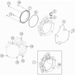 Carter d'embrayage HUSQVARNA 50 TC 2018