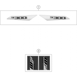 Adhésifs kit déco HUSQVARNA 300 TEi 2018/2019