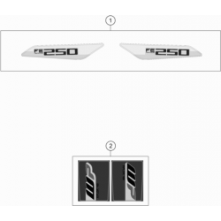 Adhésifs kit déco HUSQVARNA 250 FE 2018