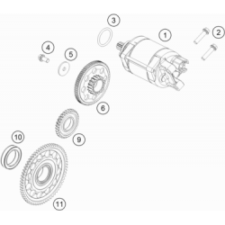 Démarreur électrique HUSQVARNA 450 FC 2018