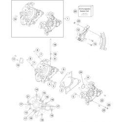 Carters moteur HUSQVARNA 50 TC 2018-2019