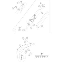 Échappement 2T HUSQVARNA 250/300 TEi 2018/2019