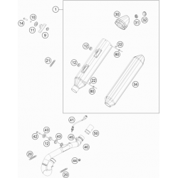 Échappement 4T HUSQVARNA 450 FE 2018/2019