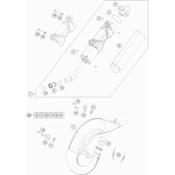 Échappement 2T HUSQVARNA 125 TC 2018
