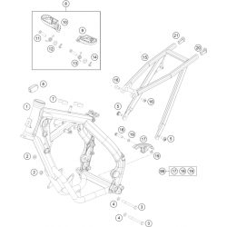 Cadre et boucle arrière HUSQVARNA 65 TC 2018