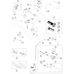 Guidon et commandes HUSQVARNA 450 FE 2018 