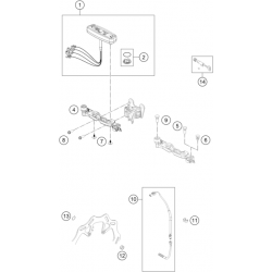 Compteur et cable HUSQVARNA ENDURO 2T TEi 2018-2020