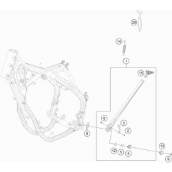 Béquille HUSQVARNA ENDURO 4T FE 2018/2019