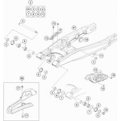 Bras oscillant HUSQVARNA 85 TC 17/14 - 19/16 2018-2020