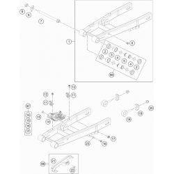 Bras oscillant HUSQVARNA 50 TC 2018/2019