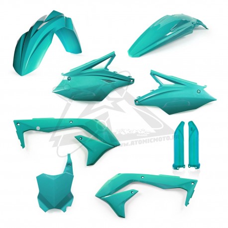Kit plastiques super complet KAWASAKI 450EU KXF '18 - Turquoise 